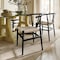 Flash Furniture Logan Commercial Grade Y-Back Style Wood & Kraft Paper Stackable Dining Chair w/Black/Natural Finish ZH-8101YS-BLK-NAT-GG - alternate 9